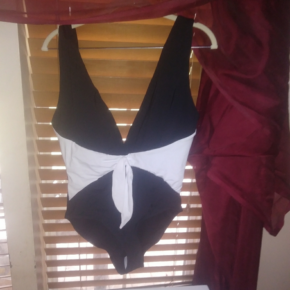 Black and White Bathing Suit